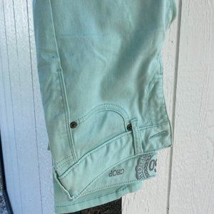 Teal capri pants